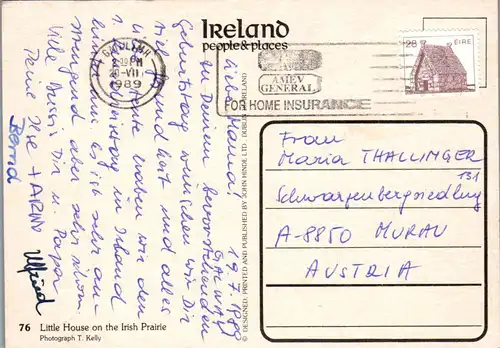 23894 - Irland - Little House on the Irish Prairie - gelaufen 1989