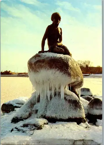 23900 - Schweden - Kobenhavn , Kopenhagen , Den lille Havfrue , Meerjungfrau - gelaufen 1990