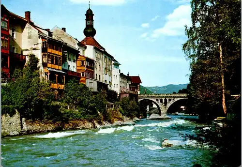 23906 - Steiermark - Murau , Partie an der Mur - gelaufen 1985