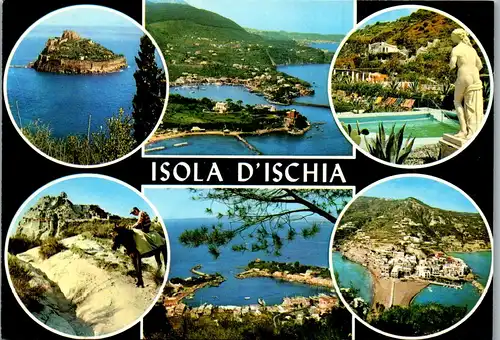 23910 - Italien - Isola D'Ischia , Mehrbildkarte - gelaufen
