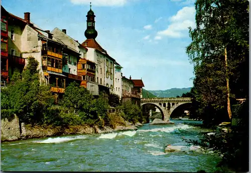 23920 - Steiermark - Murau , Partie an der Mur - gelaufen 1988