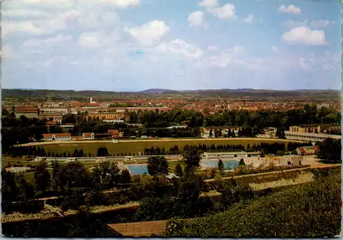 23922 - Oberösterreich - Wels , Übersicht mit Schwimmbad - gelaufen 1971