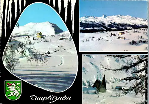 23923 - Steiermark - Tauplitzalm , Lawinenstein , Dachstein , Kirchlein auf der Tauplitzalm - gelaufen 1971