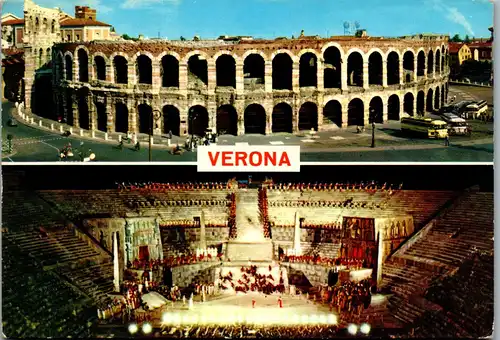 23933 - Italien - Verona , Arena , Il piu grande spettacolo del mondo - gelaufen 1971