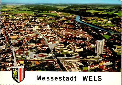 23946 - Oberösterreich - Wels , Panorama - gelaufen 1969