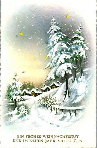 23947 - Weihnachten - Ein frohes Weihnachtsfest und im neuen Jahr viel Glück - gelaufen 1970