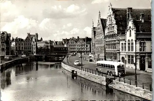 23951 - Belgien - Gent , Gand , Graslei , Quai aux Herbes - gelaufen 1965