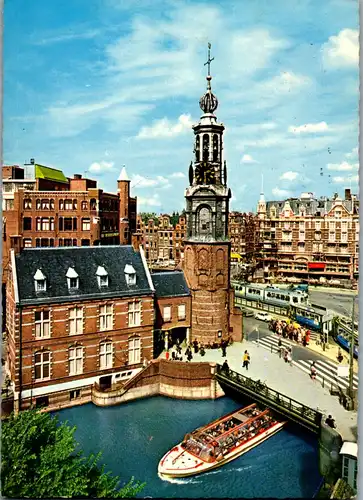 23952 - Niederlande - Amsterdam , Muntplein , Münzplatz - gelaufen