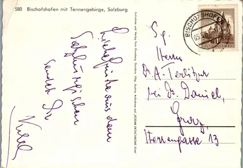 23962 - Salzburg - Bischofshofen mit Tennengebirge - gelaufen 1963