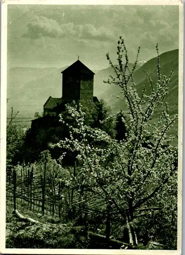 23963 - Italien - Schloß Tyrol , SOS Kinderdorf Karte - gelaufen 1959