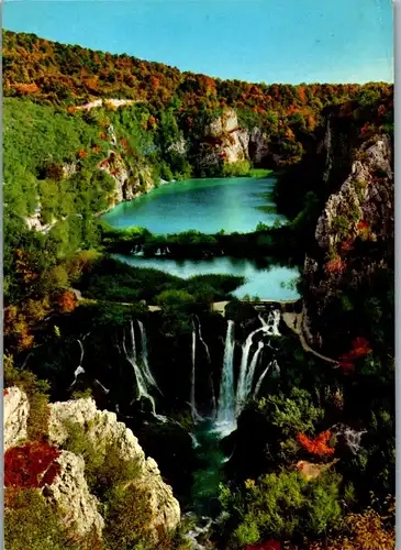 23966 - Kroatien - Plitvicka Jezera , Donja jezera , Die Unteren Seen - gelaufen 1967