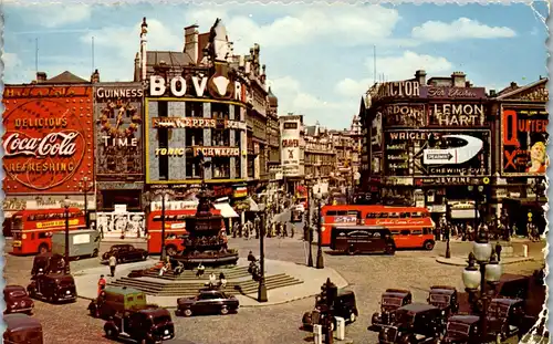 23976 - Großbritannien - London , Piccadilly Circus - gelaufen 1959