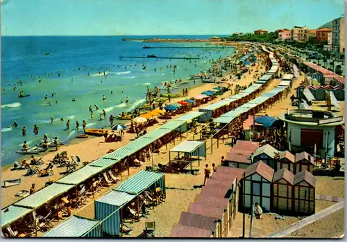 23981 - Italien - Cattolica , La Spiaggia , Strand - gelaufen 1962
