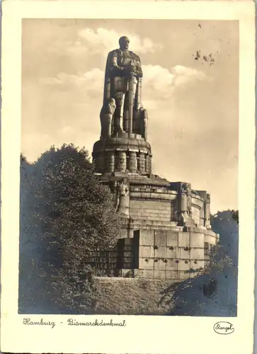 23989 - Deutschland - Hamburg , Bismarckdenkmal - gelaufen 1942