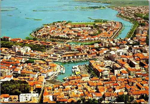 23992 - Italien - Grado , Veduta aerea dell'isola - gelaufen 1982