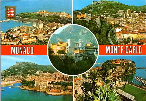 23999 - Monaco - Monte Carlo , Vues diverses de la Principaute de Monaco - gelaufen 1983