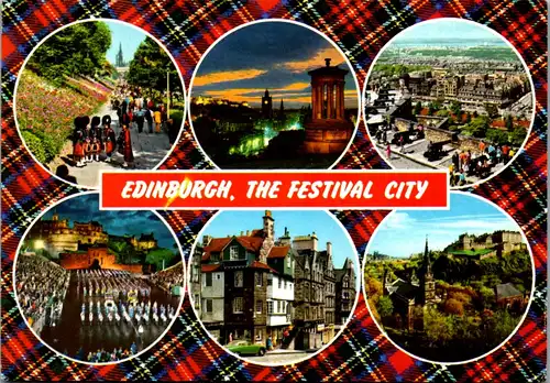 24002 - Schottland - Edinburgh , Festival City , Mehrbildkarte - gelaufen 1983