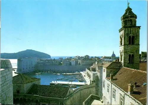 24018 - Kroatien - Dubrovnik , Panorama - gelaufen 1986