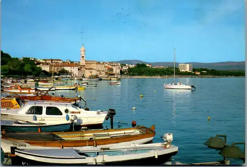 24024 - Kroatien - Krk , Otok , Panorama - gelaufen 1984