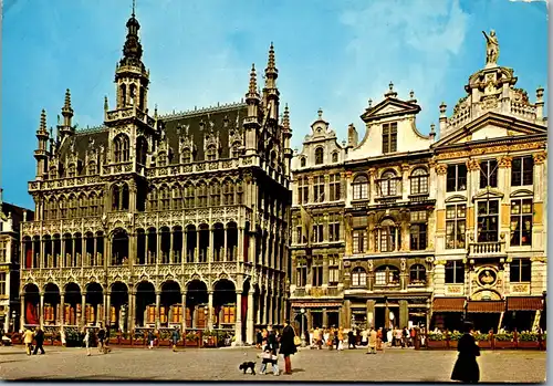 24034 - Belgien - Bruxelles , Brüssel , Victor Hugo sejourna a la Grande Place - gelaufen 1983