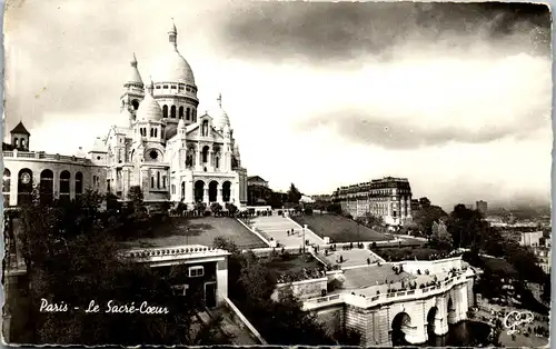 24037 - Frankreich - Paris , Le Sacre Coeur - gelaufen 1960