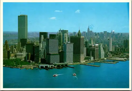 24045 - USA - New York City , Mannhatten Island , Empire State Building , Citicorp Building , World Trade Center - gelaufen 1987