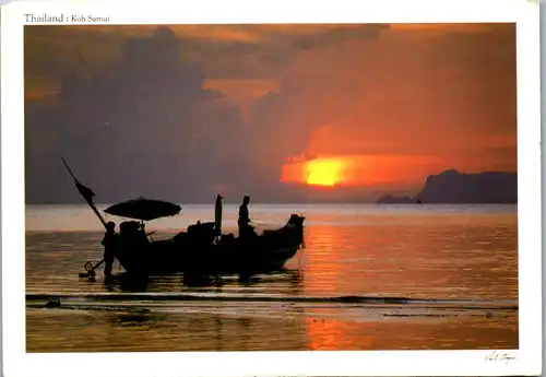 24053 - Thailand - Na Thorn , Ko Samui Island , Sunset - gelaufen
