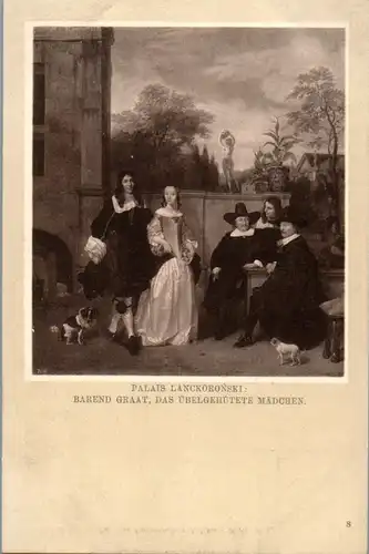 24078 - Künstlerkarte - Palais Lanckoronski , Barend Graat , Das übelgehütete Mädchen - nicht gelaufen 1905