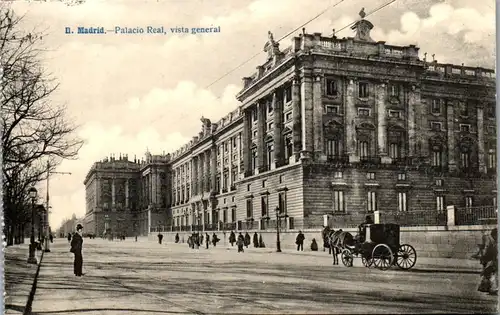 24081 - Spanien - Madrid , Palacio Real , vista general - nicht gelaufen