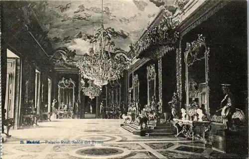24083 - Spanien - Madrid , Palacio Real , Salon del Trono - nicht gelaufen