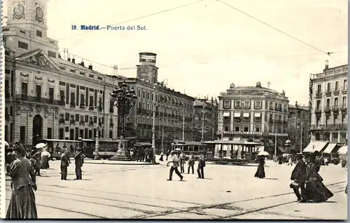 24096 - Spanien - Madrid , Puerta del Sol - nicht gelaufen