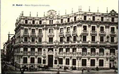 24099 - Spanien - Madrid , Banco Hispano Americano - nicht gelaufen