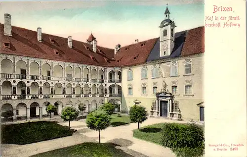 24109 - Italien - Brixen , Bressanone , Hof in der fürstlich bischöflichen Hofburg - nicht gelaufen