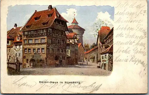 24128 - Deutschland - Nürnberg , Dürer Haus - gelaufen 1911