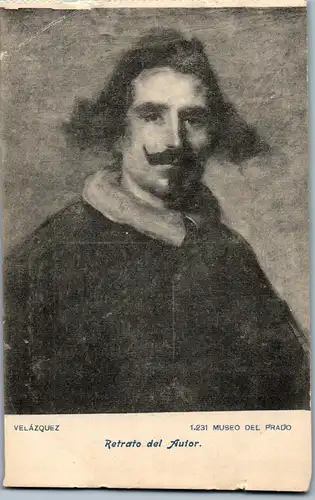 24129 - Künstlerkarte - Velazquez , Retrato del Autor , Museo del Prado  - nicht gelaufen