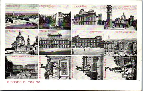 24131 - Italien - Turin , Ricordo di Torino , Mehrbildkarte  - nicht gelaufen