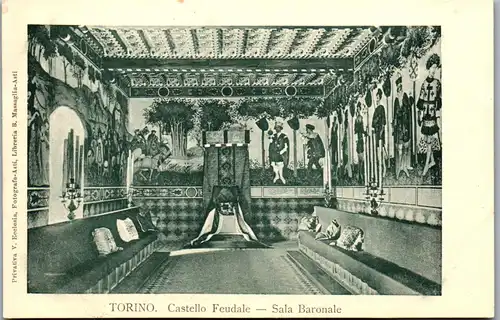 24135 - Italien - Turin , Torino , Castello Feudale , Sala Baronale - nicht gelaufen