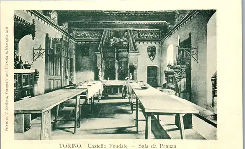 24138 - Italien - Turin , Torino , Castello Feudale , Sala da Pranza - nicht gelaufen