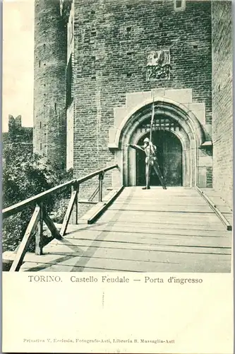 24139 - Italien - Turin , Torino , Castello Feudale , Porta d'ingresso - nicht gelaufen