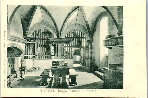 24143 - Italien - Turin , Torino , Castello Feudale , Cucina - nicht gelaufen