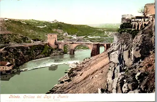 24164 - Spanien - Toledo , Orillas del Tajo y Puente - nicht gelaufen