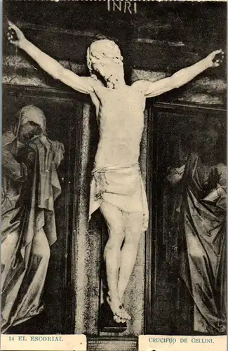 24176 - Spanien - El Escorial , Crucifijo de Cellini - nicht gelaufen