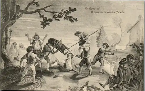 24186 - Spanien - El Escorial , El juego de la Vaquilla , Palacio - nicht gelaufen
