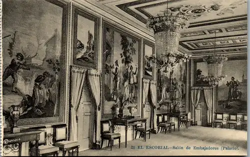 24188 - Spanien - El Escorial , Salon de Embajadores , Palacio - nicht gelaufen