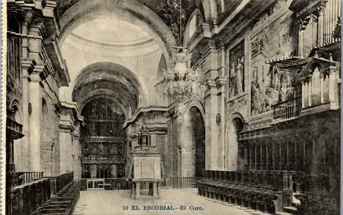 24190 - Spanien - El Escorial , El Coro - nicht gelaufen