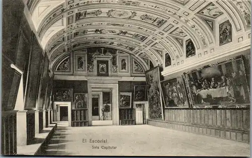 24196 - Spanien - El Escorial , Sala Capitular - nicht gelaufen