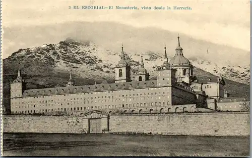 24204 - Spanien - El Escorial , El Monasterio , Visto desde la Herreria - nicht gelaufen