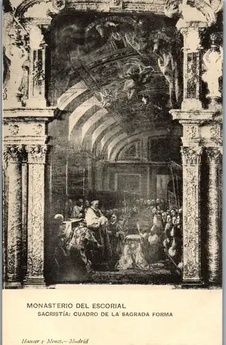 24208 - Spanien - Monasterio El Escorial , Sacristia , Cuadro de la Sagrada Forma - nicht gelaufen