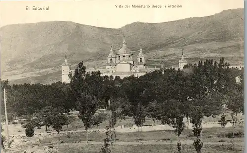 24211 - Spanien - El Escorial , Vista del Monasterio desde la estacion - nicht gelaufen