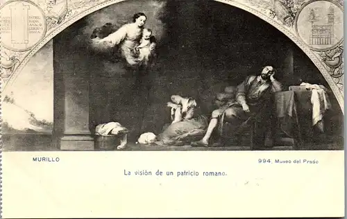 24215 - Künstlerkarte - Murillo , La vision de un patricio romano , Museo del Prado - nicht gelaufen